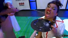 Mimi The Black Nurse Is Thirsty For Piss And Cum - 666Bukkake