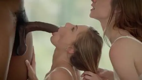BLACKED Two Beautiful Girls Share A Big Black Dick Threesome IR Porn
