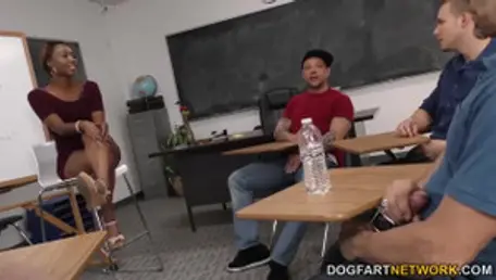 Chanell Heart Enjoys Group Sex With White Guys