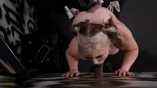 She Moans In Passion As Big Black Cock Enters Her