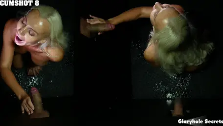 Gloryhole Secrets: Incredible Blonde Loves to Deepthroat