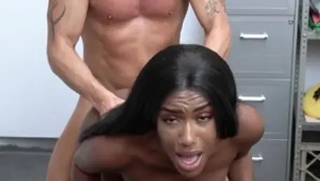 Ebony Suspect Ashley Aleigh Forced To Suck And Fuck Officer