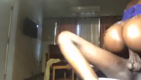 Ebony Thick And Curvy Stepmom Riding Her Son's Bbc While Daddy Is Away