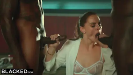 Tori Black Is Oiled Up And Dominated By Two BBCs